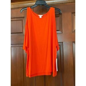 Caslon cold, shoulder tunic, blouse, size medium